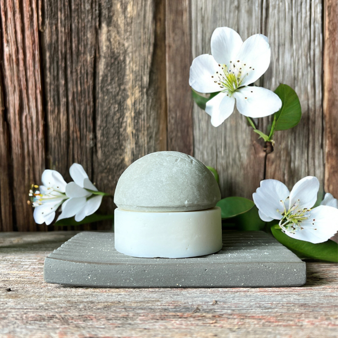 Duo de soins en barre pour les cheveux Pin Blanc et Geranium