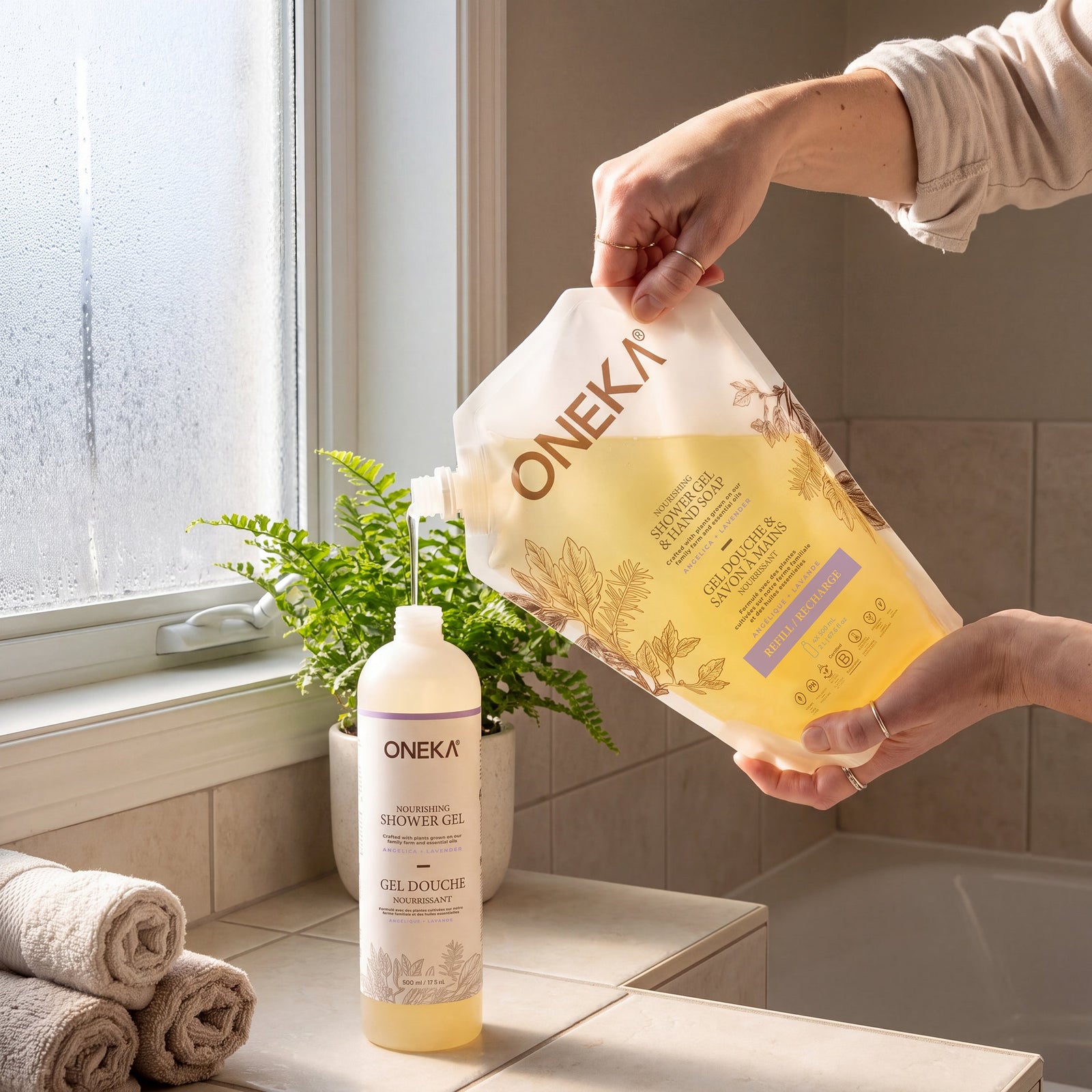 Oneka_Hands_Refill_2L_to_500ML