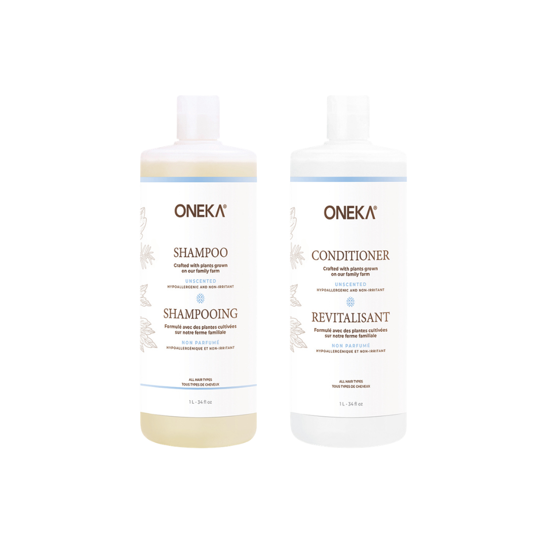 Duo de soins capillaires sans parfum 1L