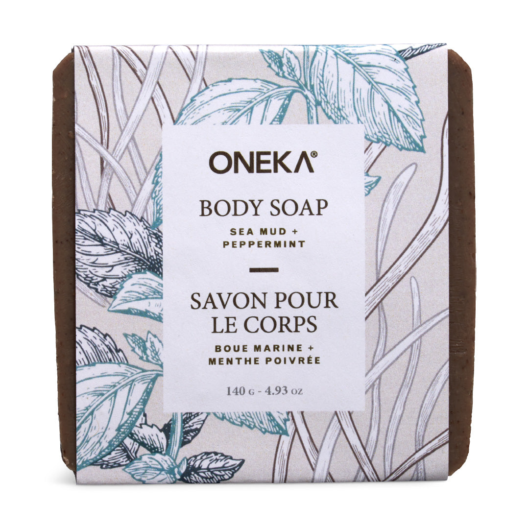 Savon en barre Menthe Poivrée et Argile Grise