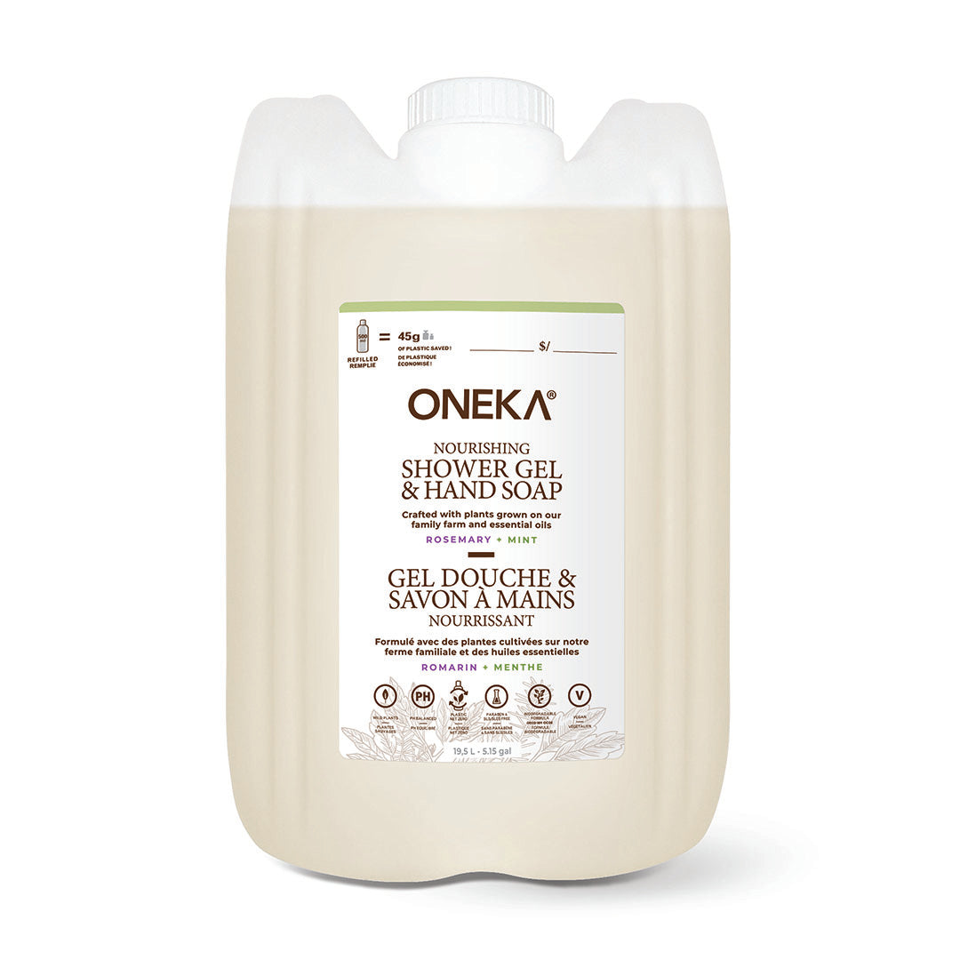 Gel Douche et Savon à Mains Romarin et Menthe Recharge 19.5L