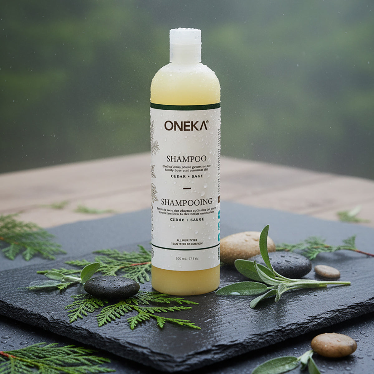 Oneka cedar and sage shampoo dewy morning 