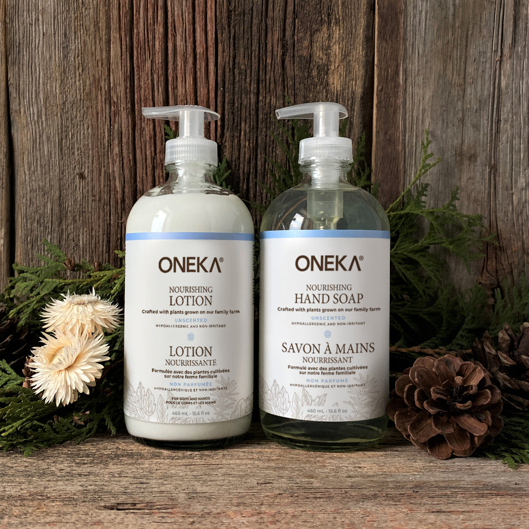 Unscented Nourishing Lotion and Hand Soap Ritual